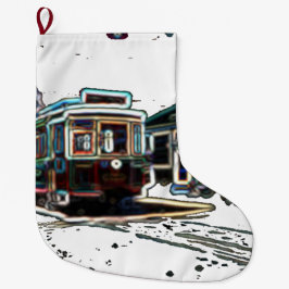 Meia De Natal Grande Carro de rua TRC Neon no stn Large Christmas Stock