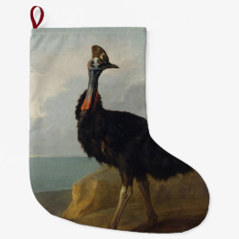 Meia De Natal Grande Cassowary (Ave Australiana) (Arte Animal Selvagem)