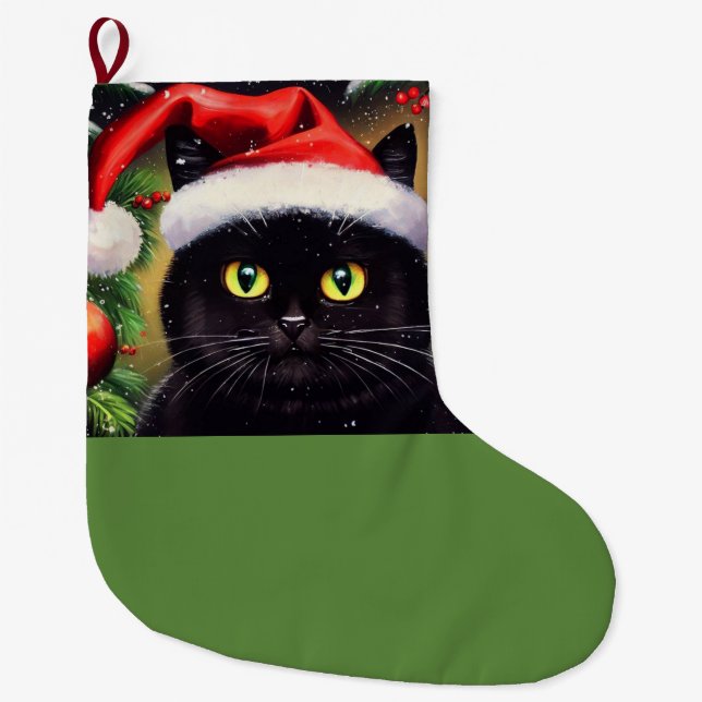 Meia De Natal Grande Cat. 6 de Natal (Frente)