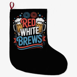 Meia De Natal Grande Cerveja 4 de julho