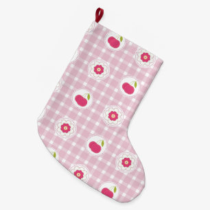 Meia De Natal Grande Cherry Picnic Stocking