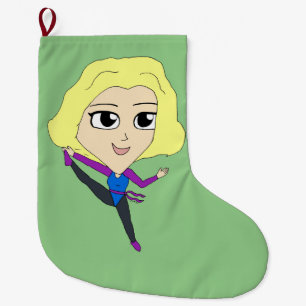 Meia De Natal Grande chibi