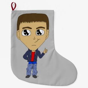 Meia De Natal Grande chibi