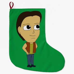 Meia De Natal Grande chibi