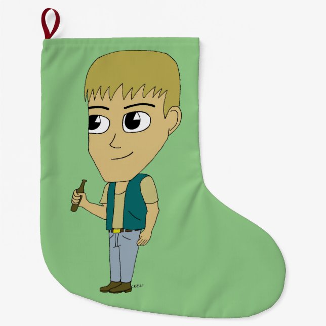 Meia De Natal Grande chibi (Frente)