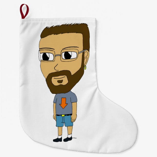 Meia De Natal Grande chibi (Frente)