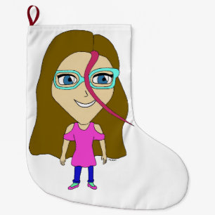 Meia De Natal Grande chibi