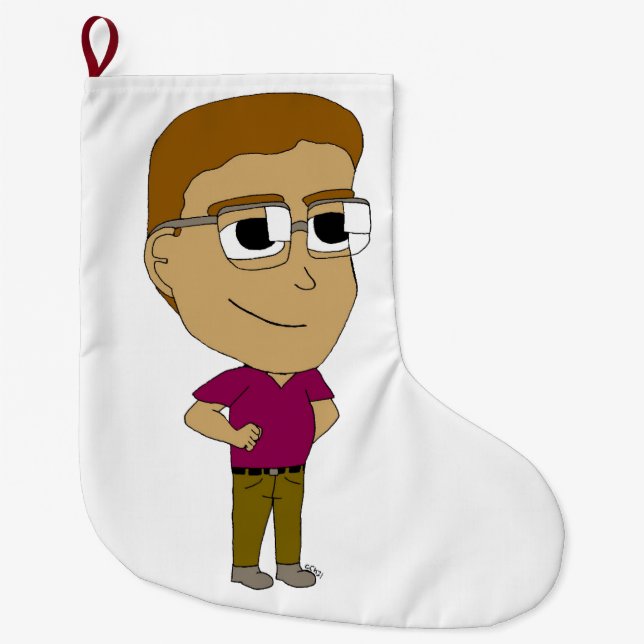 Meia De Natal Grande chibi (Frente)