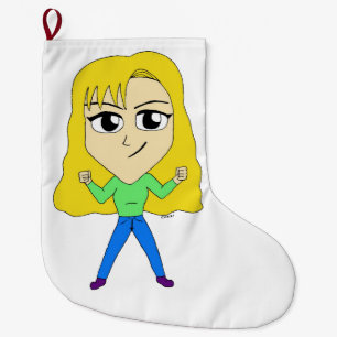Meia De Natal Grande chibi