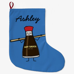 Meia De Natal Grande Chopsticks do asiático do condimento da garrafa do