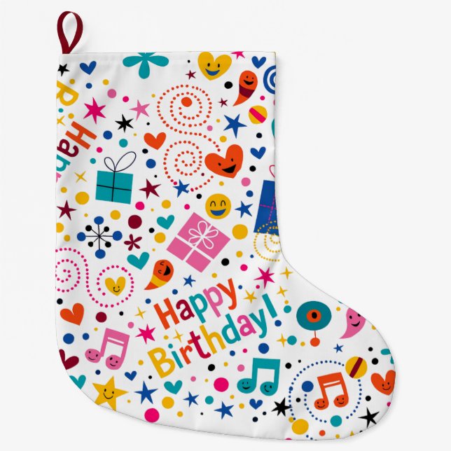 Meia De Natal Grande Christmas Stocking (Frente)