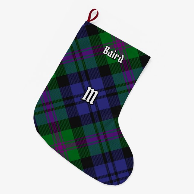 Meia De Natal Grande Clan Baird Tartan (Frente (Pendurada))