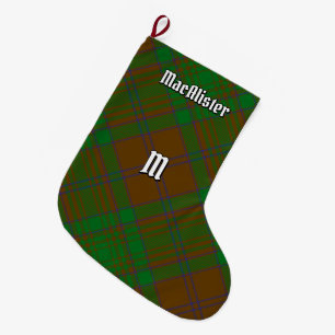 Meia De Natal Grande Clan MacAlister de Glenbarr caçando Tartan