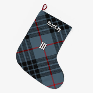 Meia De Natal Grande Clan MacKay Blue Tartan