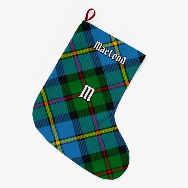 Meia De Natal Grande Clan MacLeod caçando Tartan (Frente (Pendurada))