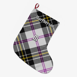Meia De Natal Grande Clan MacPherson vestiu Tartan natalino