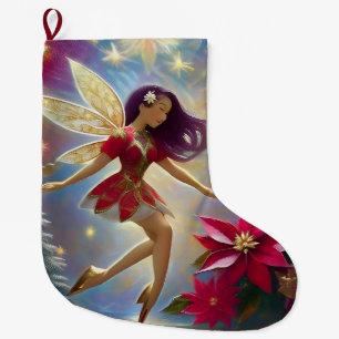 Meia De Natal Grande Coleção de Fadas de Natal - Cabelo de Hetero