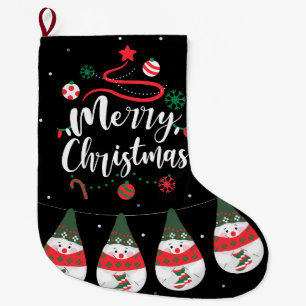 Meia De Natal Grande Coleção de Saudações Joyful da Jingle Bells