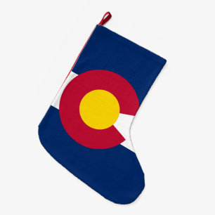 Meia De Natal Grande Colorado: A Bandeira do Estado Centenário dos EUA