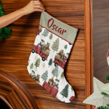 Colorful Holiday Pattern | Christmas Stocking