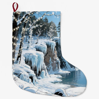 Meia De Natal Grande Condado de Door Wisconsin Inverno Natal 