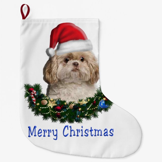 Meia De Natal Grande cristão (Frente)