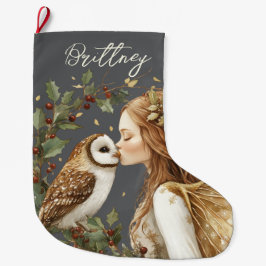 Meia De Natal Grande Cute Forestcore Christmas Fairy