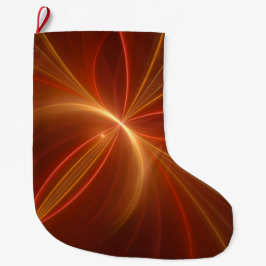 Meia De Natal Grande Dançar Com A Arte Fractal Moderna Abstrato