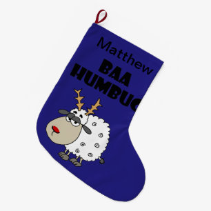 Meia De Natal Grande Desenhos animados engraçados da chalaça do Natal
