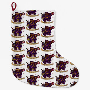 Meia De Natal Grande Design de Dice de Warlock