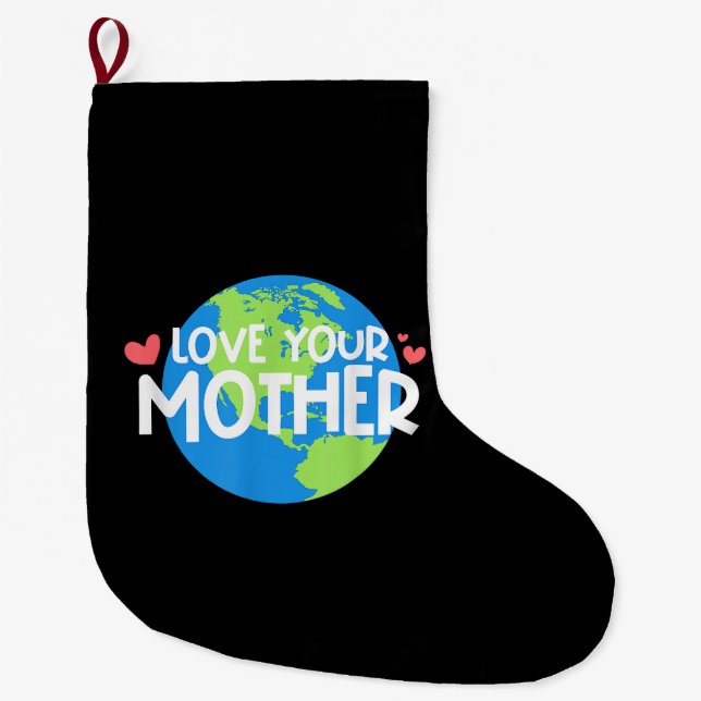 Meia De Natal Grande Dia de Amar a Mãe Terra (Frente)
