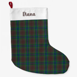 Meia De Natal Grande Diana Hunting Fashion Princesa Xadrez Tartan