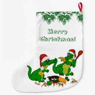 Meia De Natal Grande Dragões - Feliz Natal! - hoje eu cozinho