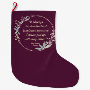 Meia De Natal Grande Emma by Jane Austen Cote II - Estilo Bonito