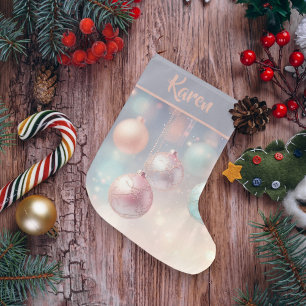 Meia De Natal Grande Enfeites Rosa de Natal Girassol Personalizados