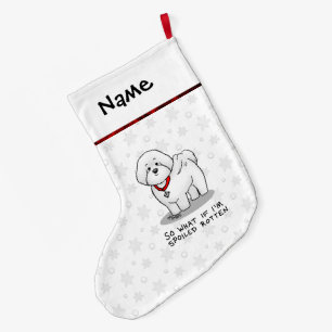 Meia De Natal Grande Engraçado Cachorro Raios Raios Raios Raios - Bonit