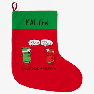Meia De Natal Grande Espinhos engraçados do Cozinhar de desenhos anima