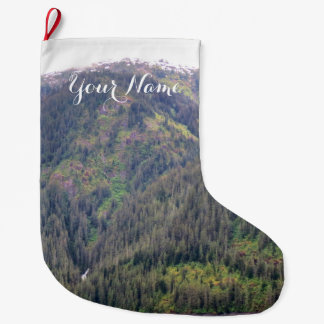 Meia De Natal Grande Estoque da floresta e das montanhas