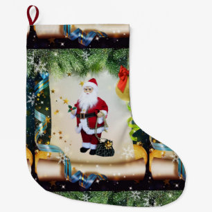 Meia De Natal Grande Estoque de Natal, Papais noeis