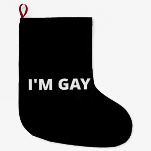Meia De Natal Grande Eu Sou Gay