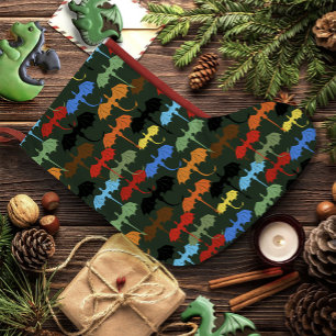 Meia De Natal Grande Fantasia de Voo Verde Dragões