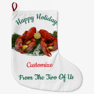 Meia De Natal Grande Feliz Feriados Jantam lagosta Thunder_Cove
