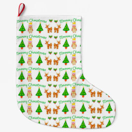 Meia De Natal Grande Feliz Natal