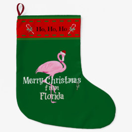 Meia De Natal Grande "Feliz Natal da Flórida"