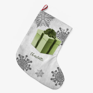 Meia De Natal Grande Feriado de Presente de Natal Verde