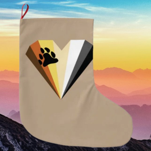 Meia De Natal Grande Feriado do Orgulho Cardíaco do Urso (Criador carregado)