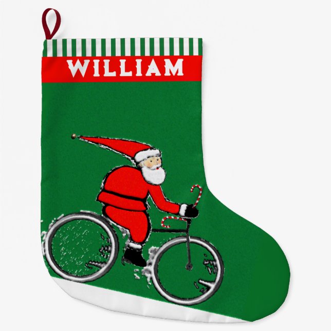 Meia De Natal Grande Férias de Ciclismo (Frente)