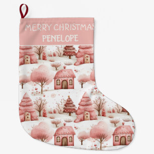 Meia De Natal Grande Festa Branca, Rosa, Cinza de inverno, Natal