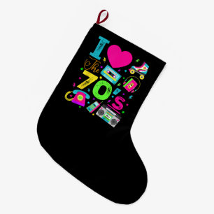 Meia De Natal Grande Festa Retro dos Anos 70 ao Estilo Vintage dos Anos