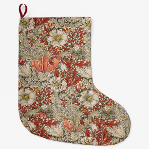 Meia De Natal Grande Festival de Flores William Morris Spring Compton